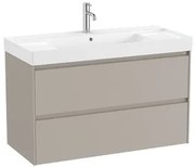 Fürdőszobaszekrény mosdóval Roca Ona 100x64,5x46 cm homokos mat ONA1002ZPM