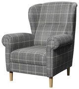 Szürke füles fotel Swan – Ropez