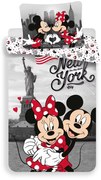 Disney Mickey, Minnie New York ágyneműhuzat 140×200cm, 60×80 cm