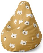 Pear babzsák arányos mackók - gyerek, sárga