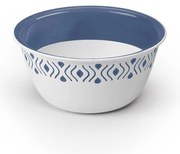 STEFANPLAST Műanyag tál Tosca 13 cm átmérőjű fehér/kék