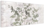 Kép - Növények vakolatban (120x50 cm)