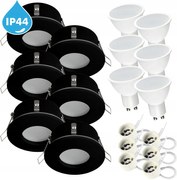 Oczko Süllyesztett lámpatest halogén IP44 fürdőszobai lámpatest Led GU10 7W meleg