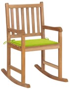 tömör tíkfa hintaszék élénkzöld párnával