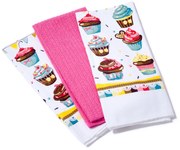 Muffin Konyhatörlő , 38 x 64 cm, 3 db-os szett