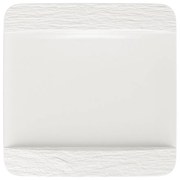 Négyzetalakú lapos tányér, Manufacture Rock blanc kollekció - Villeroy & Boch
