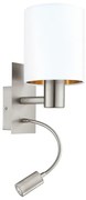 Eglo Pasteri 96484 falilámpa, 1x40W E27+3,5W LED, 3000K, 380 lm