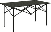Outsunny Összecsukható Kempingtábor Asztal Fém 95x55x50 cm Görgethető Felsővel és Hordtáskával, Hordozható Könnyű Piknik Asztal Kempingezéshez, Túrázá