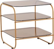 Tárolóasztal üveg asztallappal 41x41 cm Echo – Hübsch