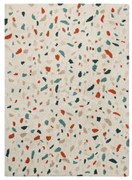 Krémszínű mosható kézi szövésű pamut szőnyeg 140x200 cm Terrazzo Marble – Lorena Canals