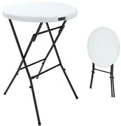 Deuba Összecsukható bárpult Ø72 cm - fehér