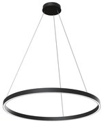 Maytoni MOD058PL-L42B3K - LED Csillár zsinóron RIM LED/51W/230V átm. 80 cm fekete