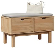 OTTA tömör fenyőfa előszobapad 80 x 40 x 45 cm