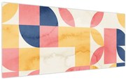 Kép - Absztrakció retro mintákkal (120x50 cm)