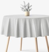 Goldea kör alakú exkluzív terítő - ezüst csillogású Ø 100 cm