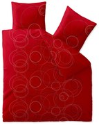 Renforcé pamut ágynemű CHARA piros Ágyneműhuzat mérete: 2 db 80 x 80 cm | 200 x 200 cm
