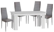 Montilla 4 személyes étkezőszett Fehér-Szürke N