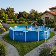 INTEX 28210ND – kör alakú vázas kerti medence 366 x 76 cm