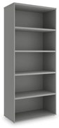 SimpleOffice magas szekrény 80 x 40 x 180 cm, szürke
