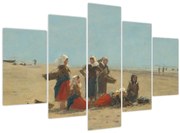 Kép - Eugène Boudin, Women on the Beach at Berck, reprodukciók (150x105 cm)