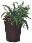 Ketter Rattan Planter virágtartó kaspó, barna, 23,6 l, 29 x 44 x 29 cm