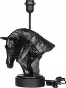 Ló Alakú Asztali Lámpa, matt fekete