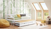 Gyermekágy pavilon egyszintes kihúzhato Comfio - FEHÉR, 80x180