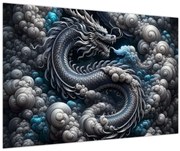 Kép – Sárkány a füstben (90x60 cm)