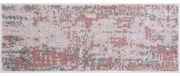 Rózsaszín-szürke pamut lépcsőszőnyeg szett 16 db-os 25x65 cm Milano Pembe – Vitaus