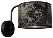 Fali lámpa SATINO 1xE27/60W/230V fekete/arany