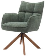 Zöld kárpitozott étkezőfotel szett 2 db-os Marilla – Unique Furniture