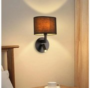 Brilagi - DAYA LED fali lámpa 1xE14/40W/230V + LED/3W fekete