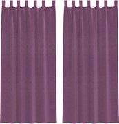 vidaXL 2 db lila fátyolfüggönyök hurokkal 140x245 cm