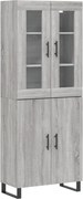 vidaXL szürke sonoma szerelt fa magasszekrény 69,5 x 34 x 180 cm