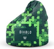Gyerek puff zöld: Diablo Chairs Craft Edition