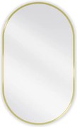 Mexen Loft ovális fürdőszobai tükör 85 x 50 cm, arany keret - 9851-085-050-000-50