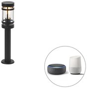 Okos kültéri lámpa fekete 50 cm IP44 Wifi-vel ST64 - Gleam
