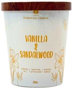 Arome Vanilla & Sandalwood gyertya üvegben, fém fedéllel 255g