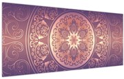 Kép - Mandala lila színátmeneten (120x50 cm)