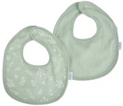 Zöld muszlin előke szett 2 db-os – Bébé Douceur