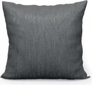 Párnahuzat 40x40 szürke sötét ezüst szállal