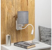 Brilagi - LED Fali lámpa NUBILA 1xE27/25W/230V + LED/3W fehér/szürke