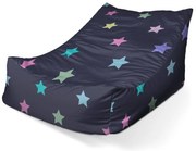 Lounge babzsák csillagok kéken - gyerek, színes