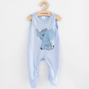 Baba pamut rugdalózó New Baby Happy Elephant blue, vel. 68 (4-6 h)