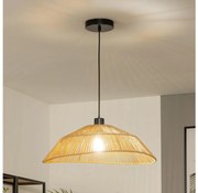 Brilagi - LED csillár zsinóron CERIA BOHO 1xE27/40W/230V átm. 50 cm barna