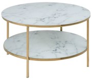 Alisma fehér kerek dohányzóasztal, ⌀ 80 cm - Actona