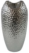 Silver dots kerámia váza ezüst, 29 cm