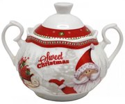 Karácsonyi porcelán cukortartó Sweet Christmas Télapós