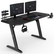 Gamer asztal SENSE7 Nomad Classic Desk, 140×60 cm Black color