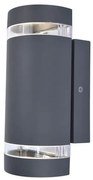 Lutec Focus kültéri falilámpa beépített alkonykapcsolóval, 2x35W GU10, IP44, 5604023118